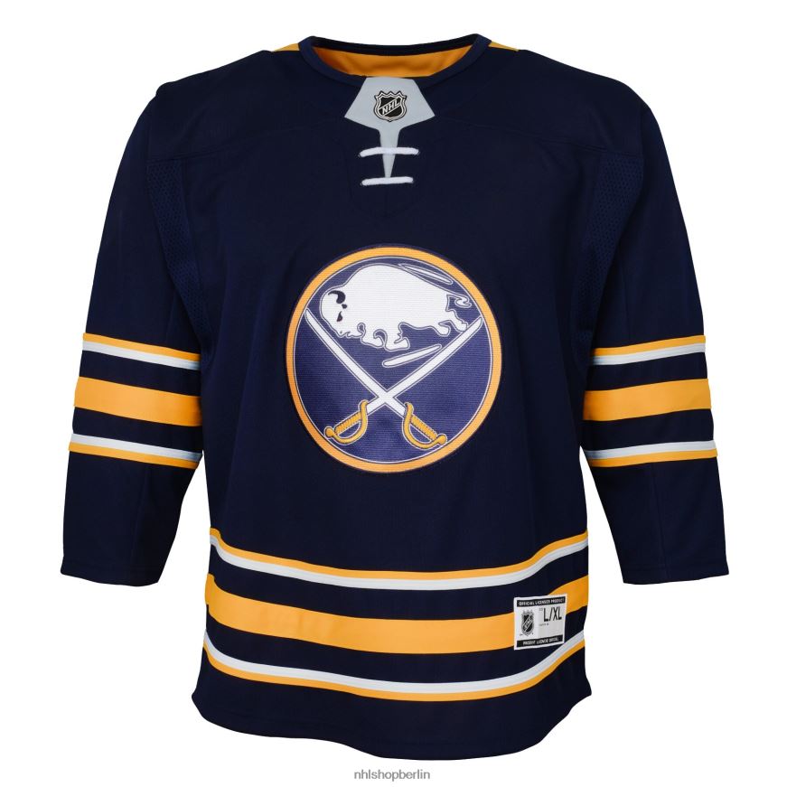 Jugend NHL Buffalo Sabres Marineblaues Home-Premier-Trikot Kleidung BF680T966