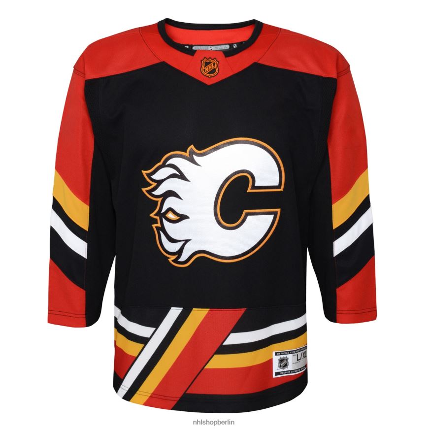 Jugend NHL Calgary Flames Black Special Edition 20 Premier Blanko-Trikot Kleidung BF680T1401