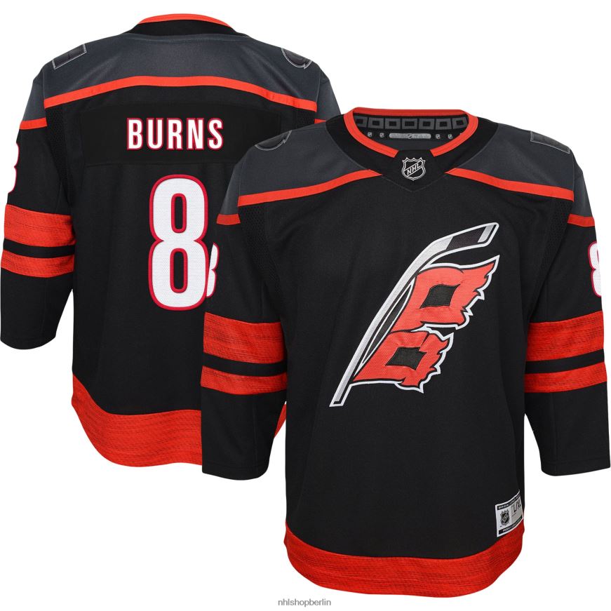 Jugend NHL Carolina Hurricanes Brent Burns schwarzes Premier-Spieler-Trikot 2022/23 Kleidung BF680T856