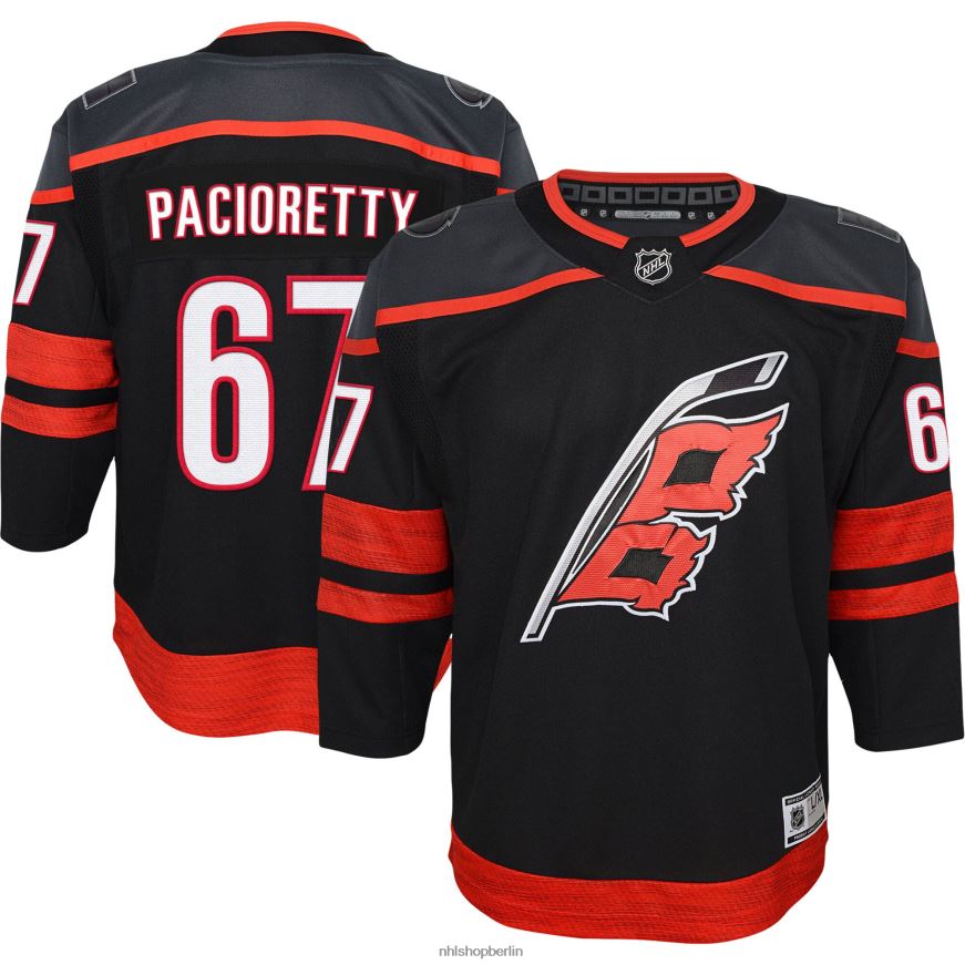 Jugend NHL Carolina Hurricanes Max Pacioretty Schwarzes Premier-Spieler-Trikot 2022/23 Kleidung BF680T1806