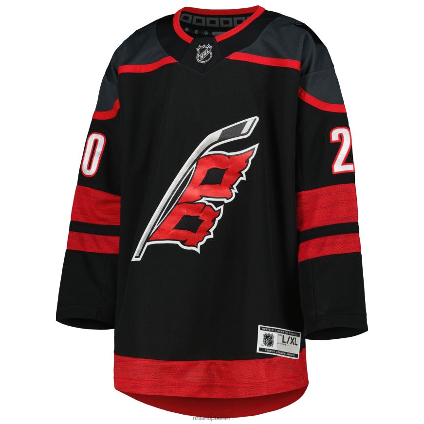 Jugend NHL Carolina Hurricanes Sebastian Aho Schwarzes alternatives Premier-Spieler-Trikot Kleidung BF680T226