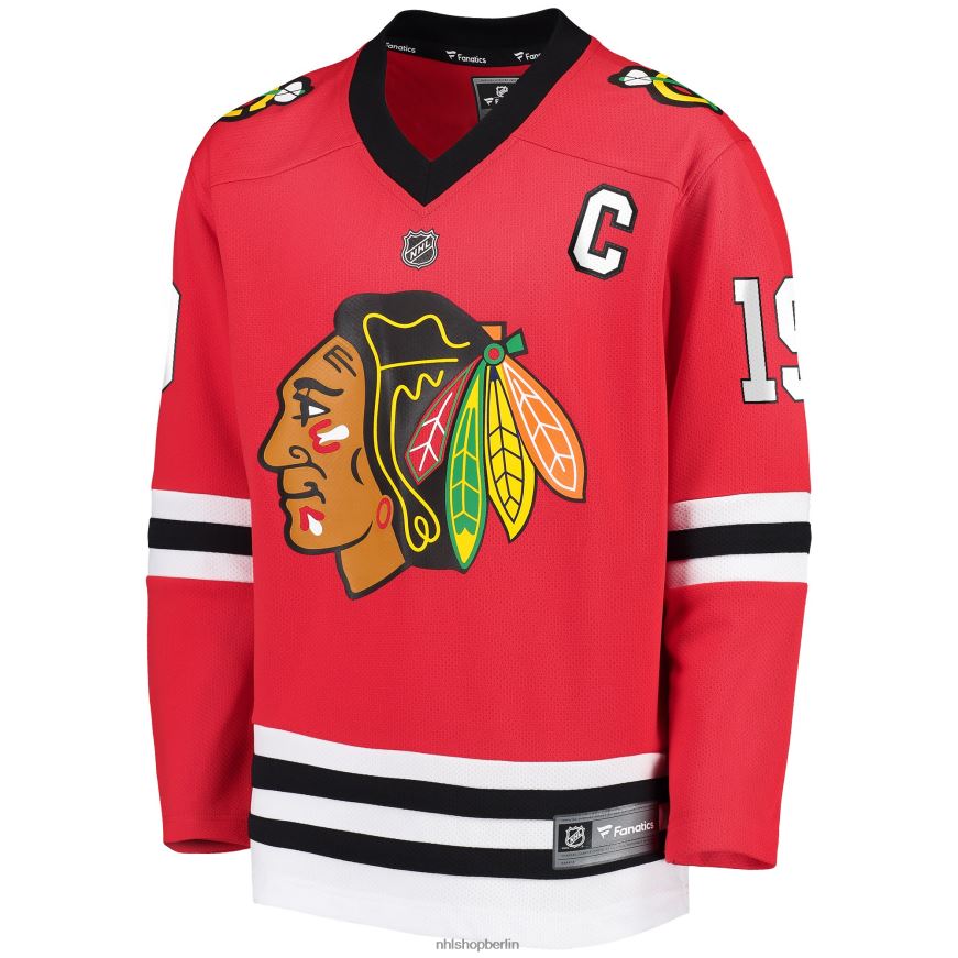 Jugend NHL Chicago Blackhawks Jonathan Toews Fanatics-gebrandetes rotes Replika-Spielertrikot Kleidung BF680T1195