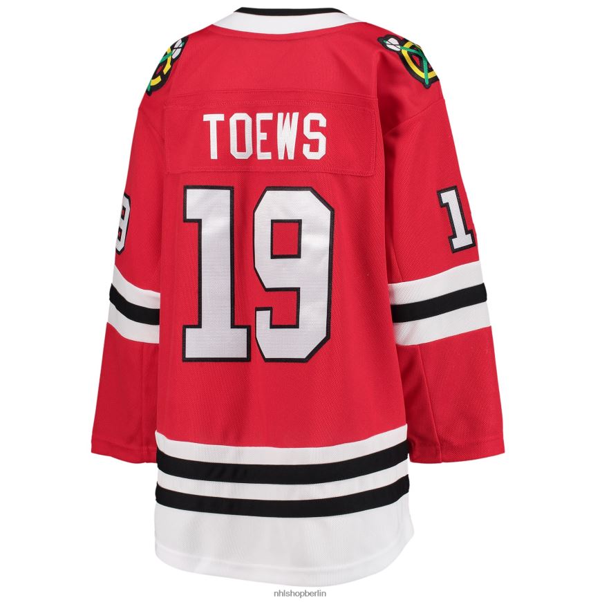 Jugend NHL Chicago Blackhawks Jonathan Toews rotes Heim-Premier-Trikot Kleidung BF680T2126