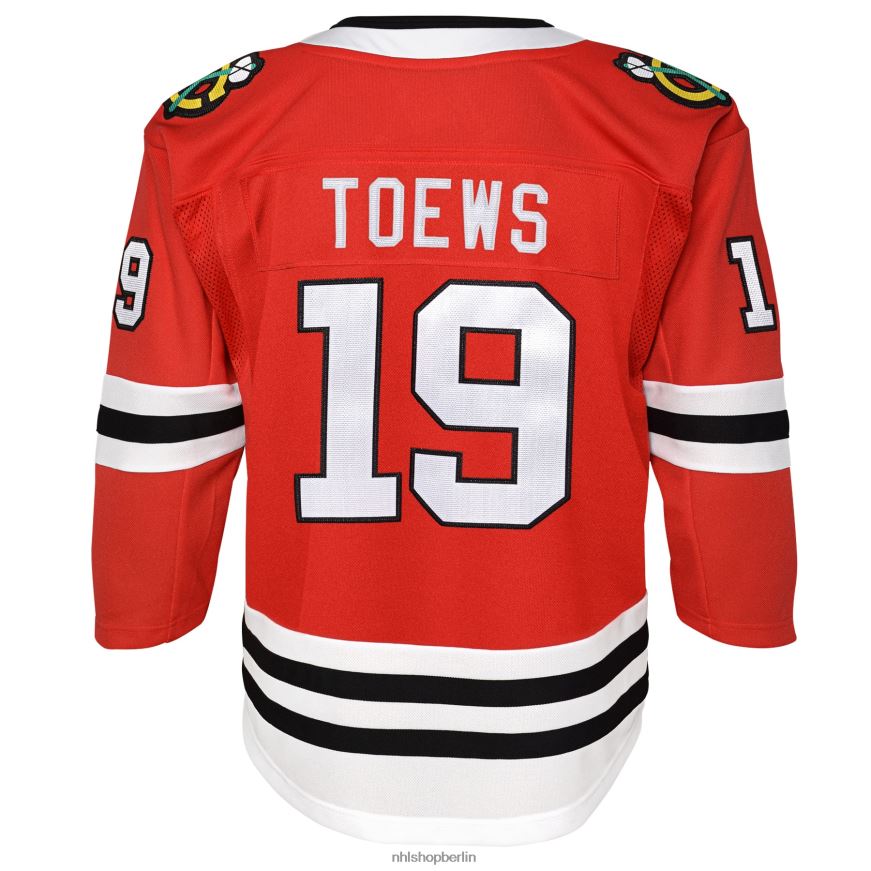 Jugend NHL Chicago Blackhawks Jonathan Toews rotes Home-Premier-Spieler-Trikot Kleidung BF680T1028