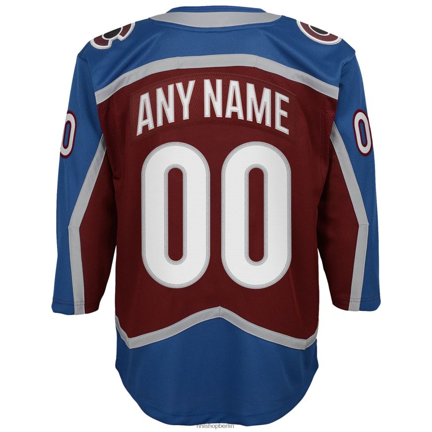 Jugend NHL Colorado Avalanche Burgundy Home 2022 Stanley Cup Champions Premier Custom Trikot Kleidung BF680T325