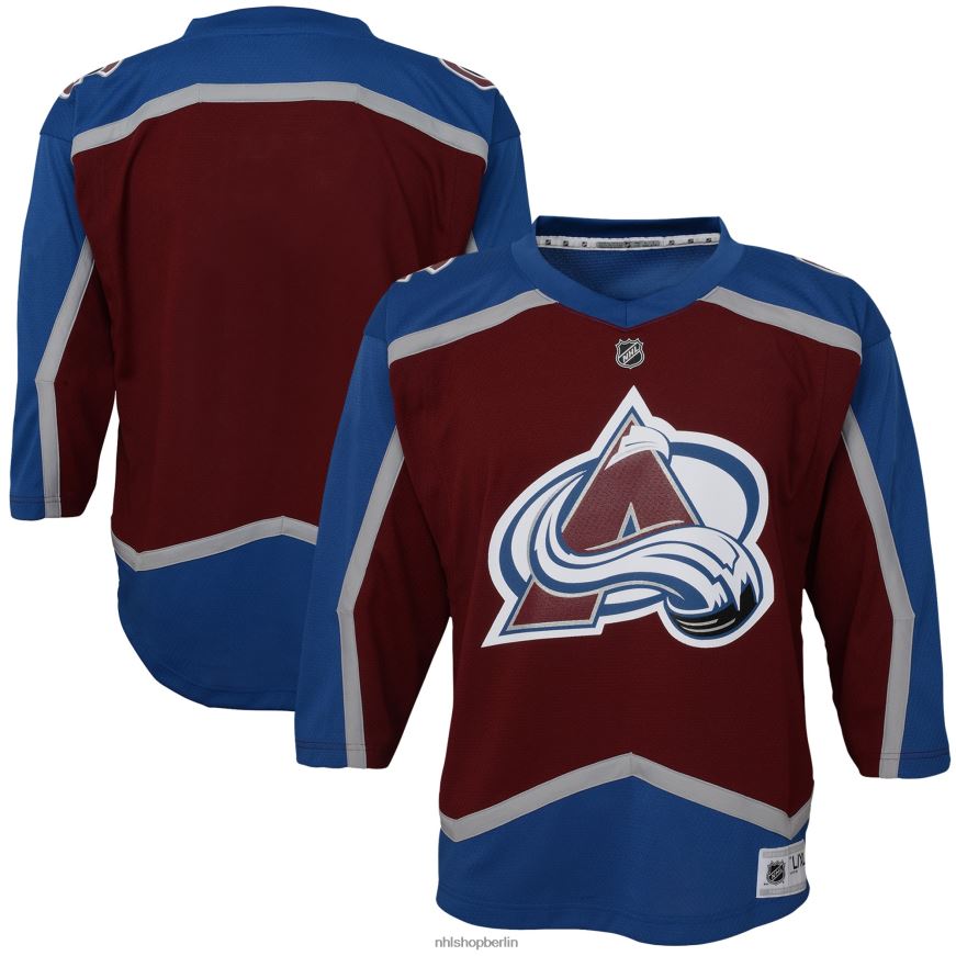 Jugend NHL Colorado Avalanche Burgundy Home Blank Replica-Trikot Kleidung BF680T1179