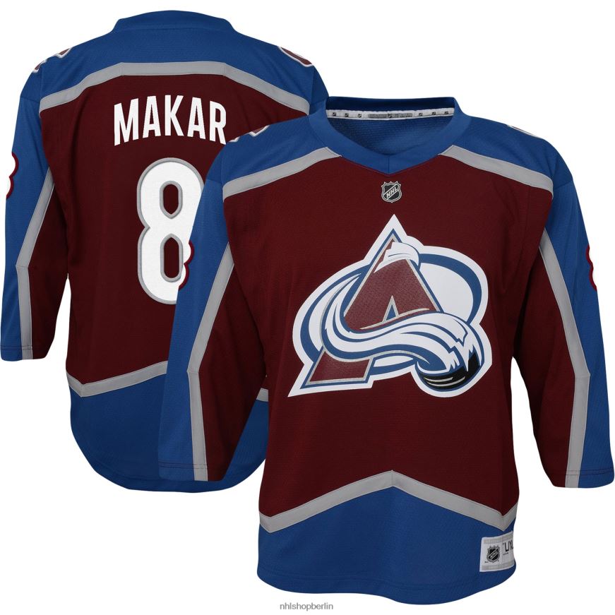 Jugend NHL Colorado Avalanche Cale Makar Burgunder Heim-Replika-Spielertrikot Kleidung BF680T246