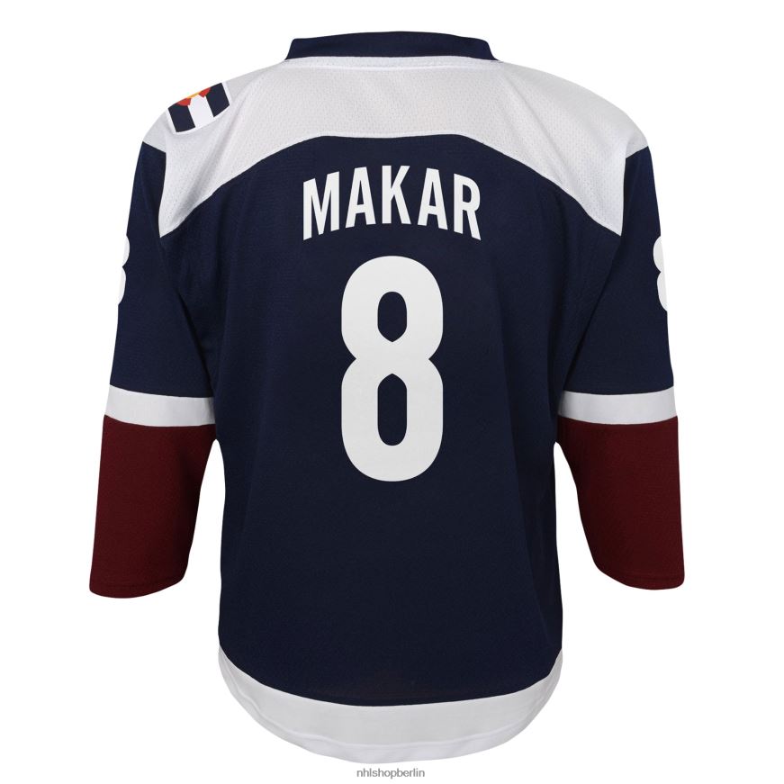 Jugend NHL Colorado Avalanche Cale Makar Navy Replik-Spielertrikot Kleidung BF680T408