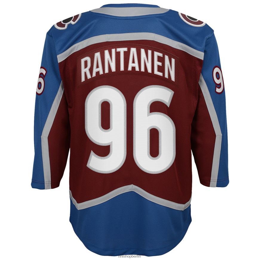 Jugend NHL Colorado Avalanche Mikko Rantanen Burgund Heimtrikot der Stanley Cup Champions 2022 Premier-Spieler-Trikot Kleidung BF680T775