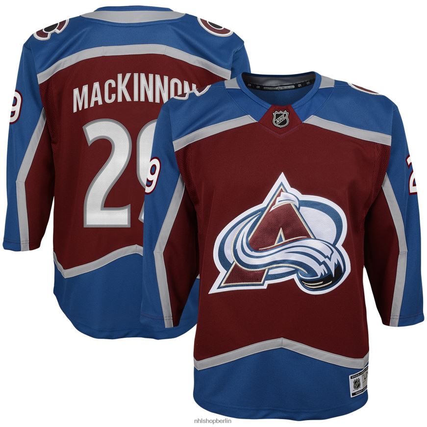 Jugend NHL Colorado Avalanche Nathan Mackinnon Premier-Spieler-Trikot in Burgund Kleidung BF680T488