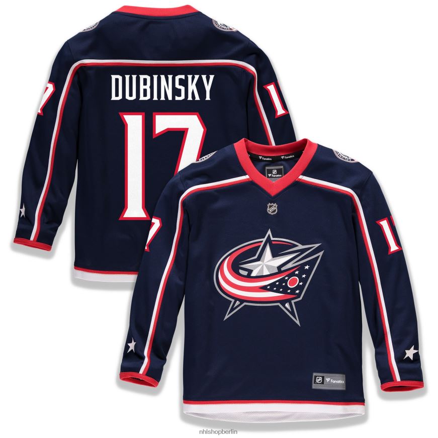 Jugend NHL Columbia Blue Jackets Brandon Dubinsky Fanatics Branded Navy Replika-Heimtrikot des Spielers Kleidung BF680T938