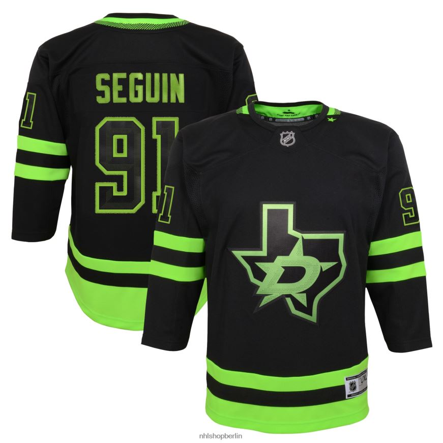 Jugend NHL Dallas Stars Tyler Seguin Schwarzes 2020/21 alternatives Premier-Spieler-Trikot Kleidung BF680T987