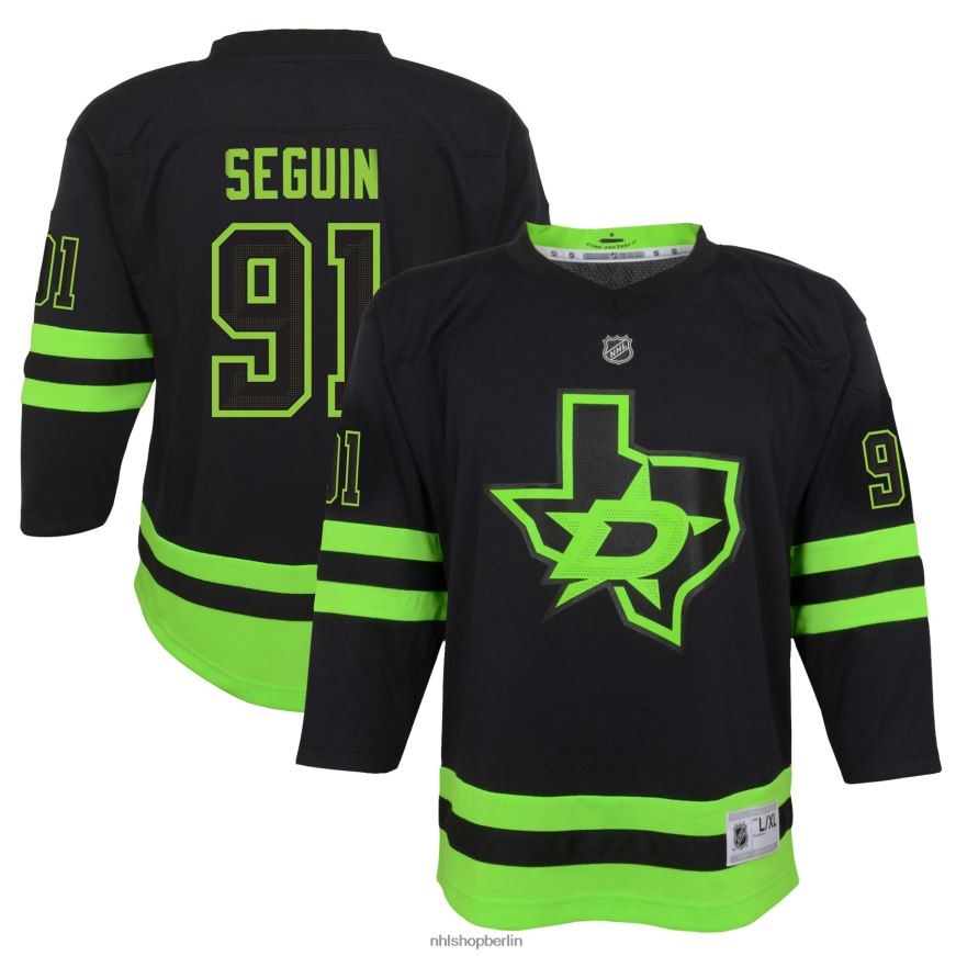 Jugend NHL Dallas Stars Tyler Seguin Schwarzes 2020/21 alternatives Replica-Spielertrikot Kleidung BF680T150