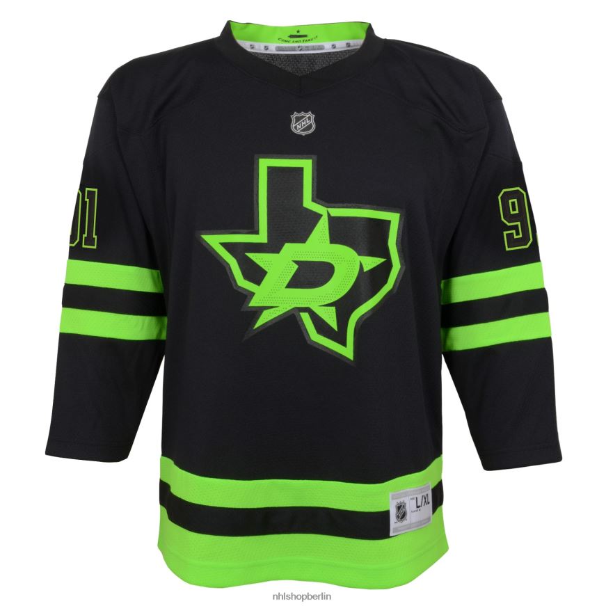 Jugend NHL Dallas Stars Tyler Seguin Schwarzes 2020/21 alternatives Replica-Spielertrikot Kleidung BF680T150