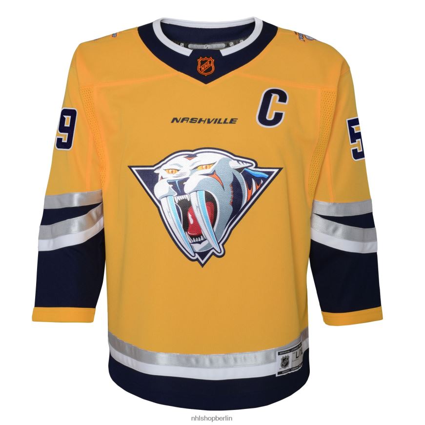 Jugend NHL Das Premier-Spieler-Trikot der Nashville Predators Roman Josi in Gelb Special Edition 20 Kleidung BF680T876