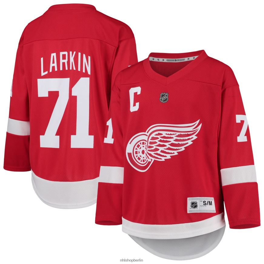 Jugend NHL Detroit Red Wings Dylan Larkin Rotes Replika-Heimspielertrikot Kleidung BF680T296