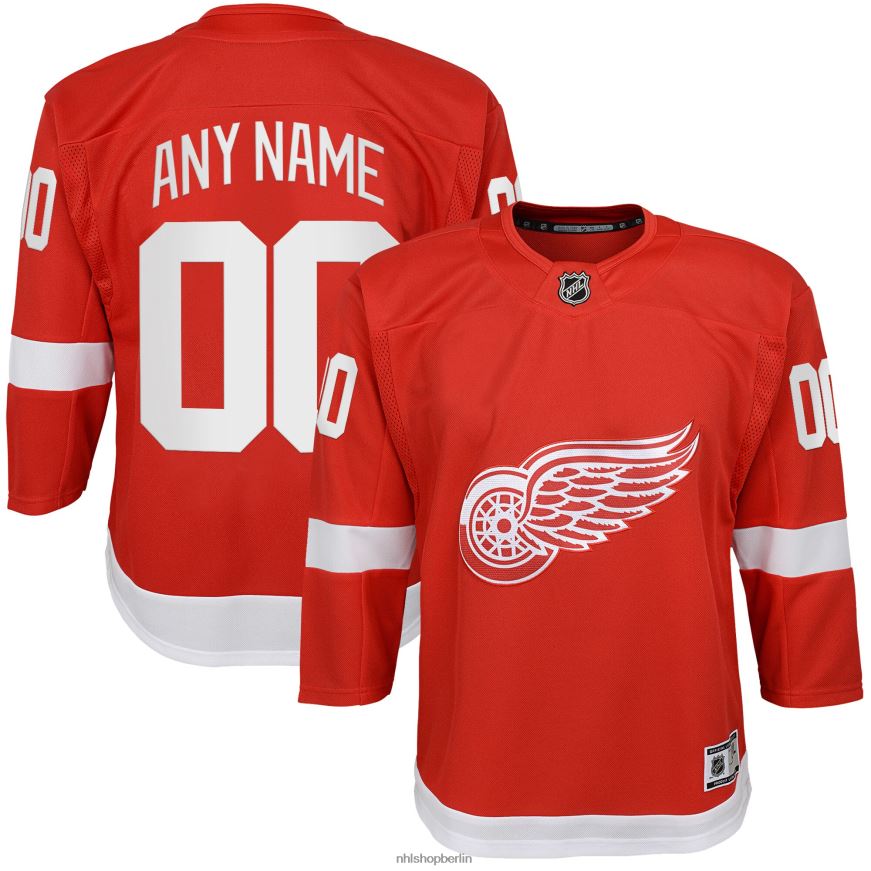 Jugend NHL Detroit Red Wings rotes Home-Premier-Trikot nach Maß Kleidung BF680T1352