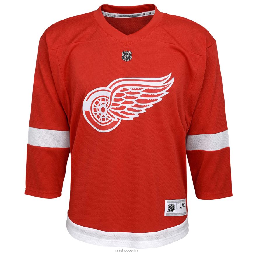 Jugend NHL Detroit Red Wings rotes Home-Replica-Trikot nach Maß Kleidung BF680T373