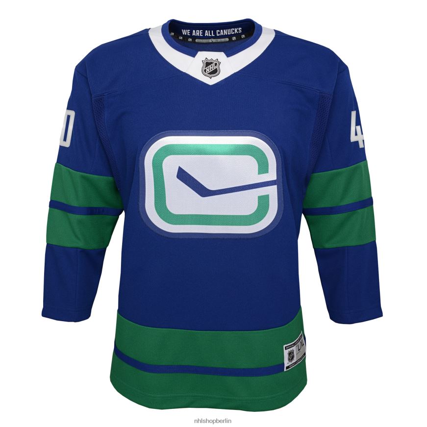 Jugend NHL Die Vancouver Canucks Elias Pettersson Royal 2019/20 Trikot des alternativen Premier-Spielers Kleidung BF680T2069