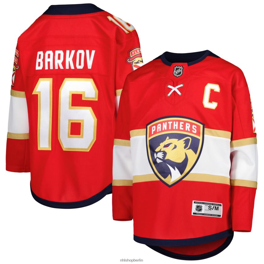 Jugend NHL Florida Panthers Aleksander Barkov rotes Premier-Spieler-Heimtrikot Kleidung BF680T665