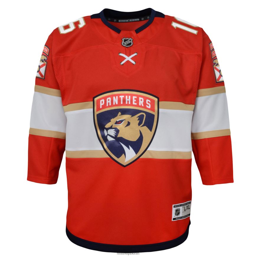 Jugend NHL Florida Panthers Aleksander Barkov rotes Replika-Spielertrikot des Heimkapitäns Kleidung BF680T820