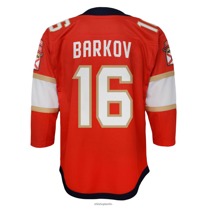 Jugend NHL Florida Panthers Aleksander Barkov rotes Replika-Spielertrikot des Heimkapitäns Kleidung BF680T820