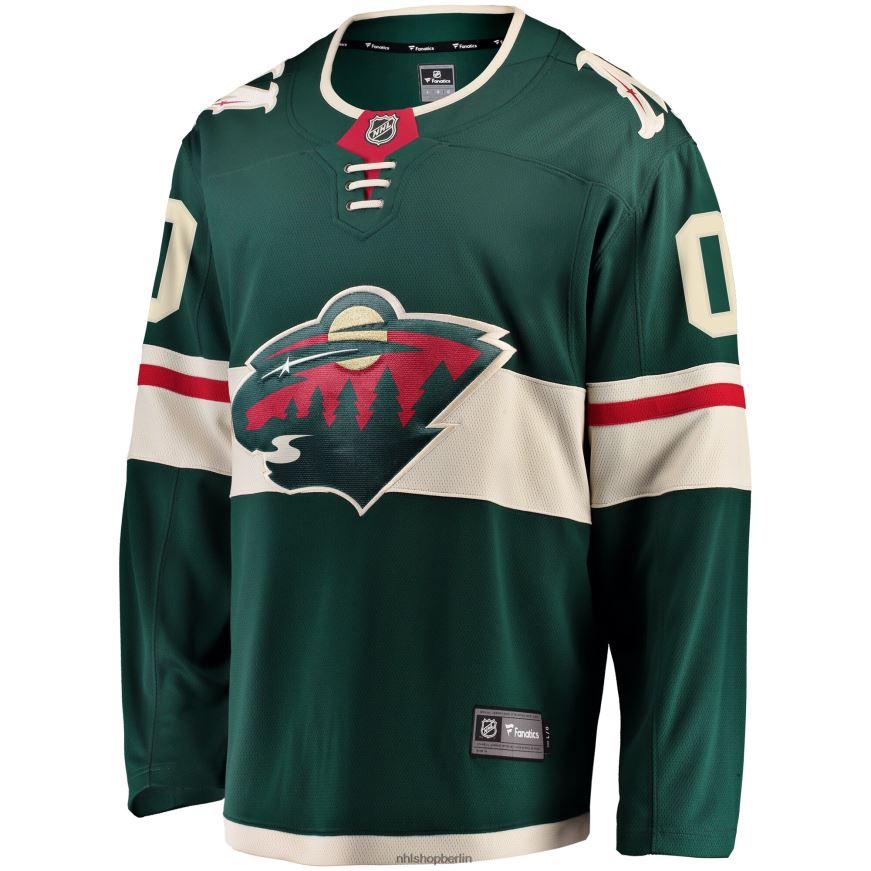 Jugend NHL Grünes Home-Breakaway-Trikot der Minnesota Wild Fanatics nach Maß Kleidung BF680T1612