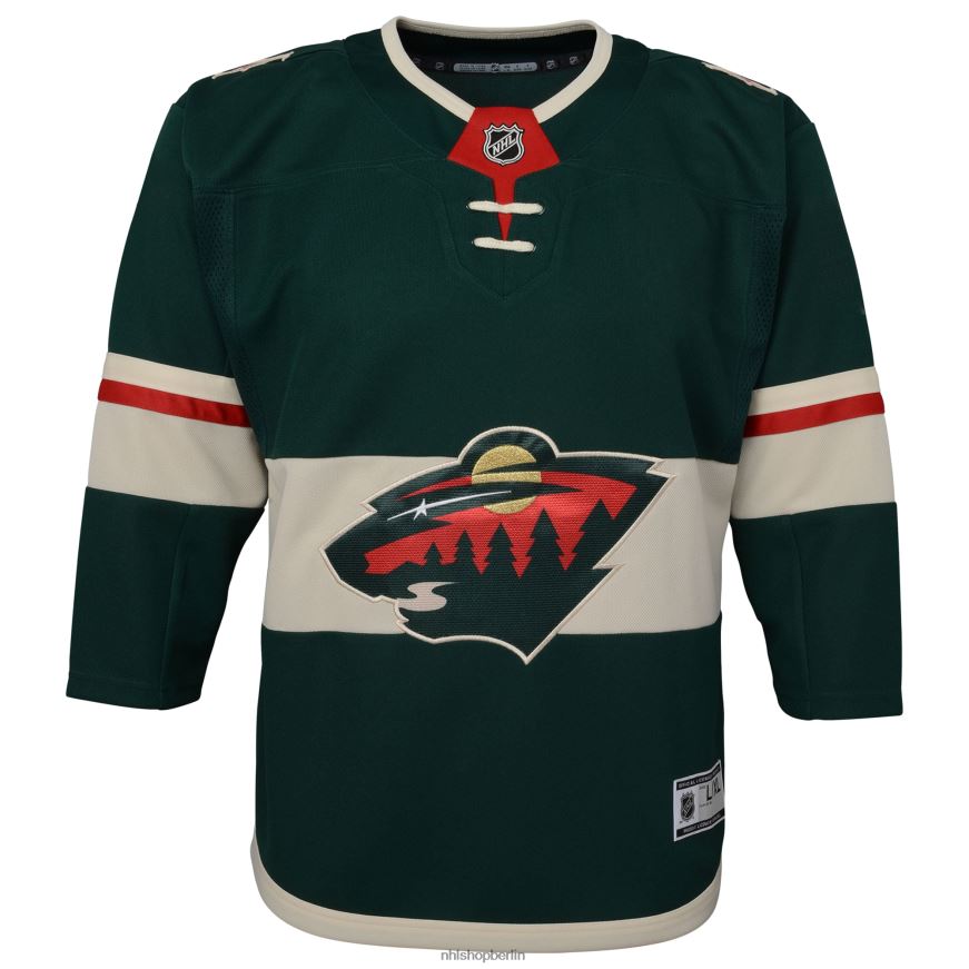 Jugend NHL Minnesota Wild Green Home Premier Blanko-Trikot Kleidung BF680T1601