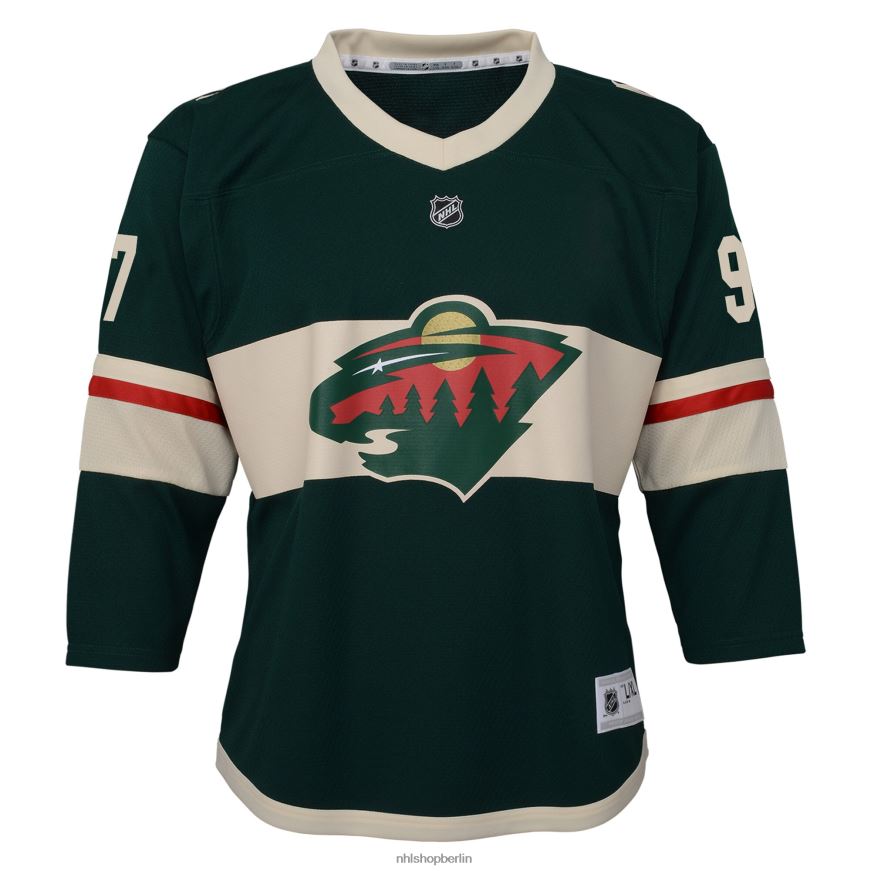 Jugend NHL Minnesota Wild Kirill Kaprizov grünes Heim-Replika-Spielertrikot Kleidung BF680T276