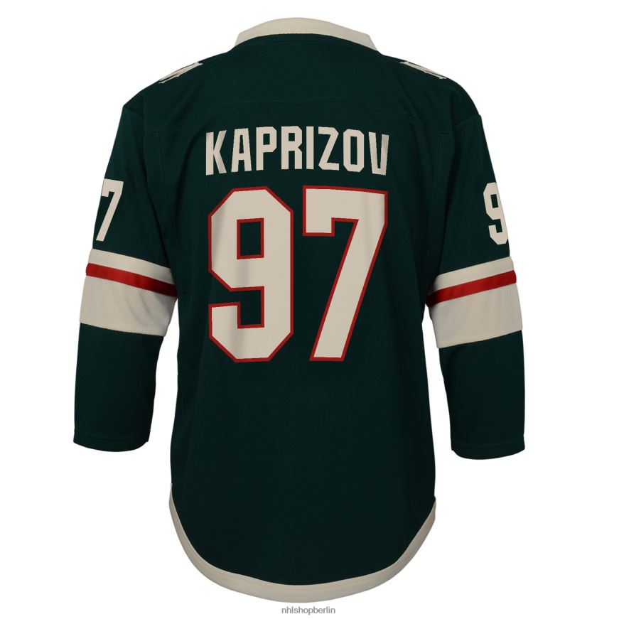 Jugend NHL Minnesota Wild Kirill Kaprizov grünes Heim-Replika-Spielertrikot Kleidung BF680T276