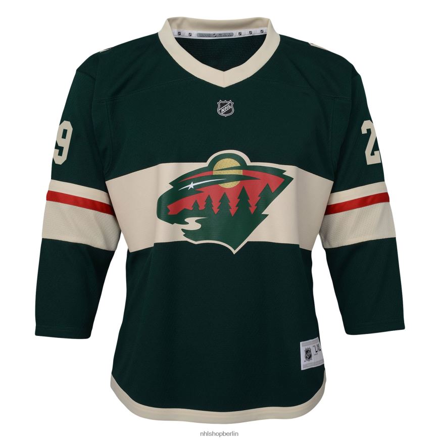 Jugend NHL Minnesota Wild Marc-Andre Fleury Grünes Replika-Spielertrikot Kleidung BF680T351