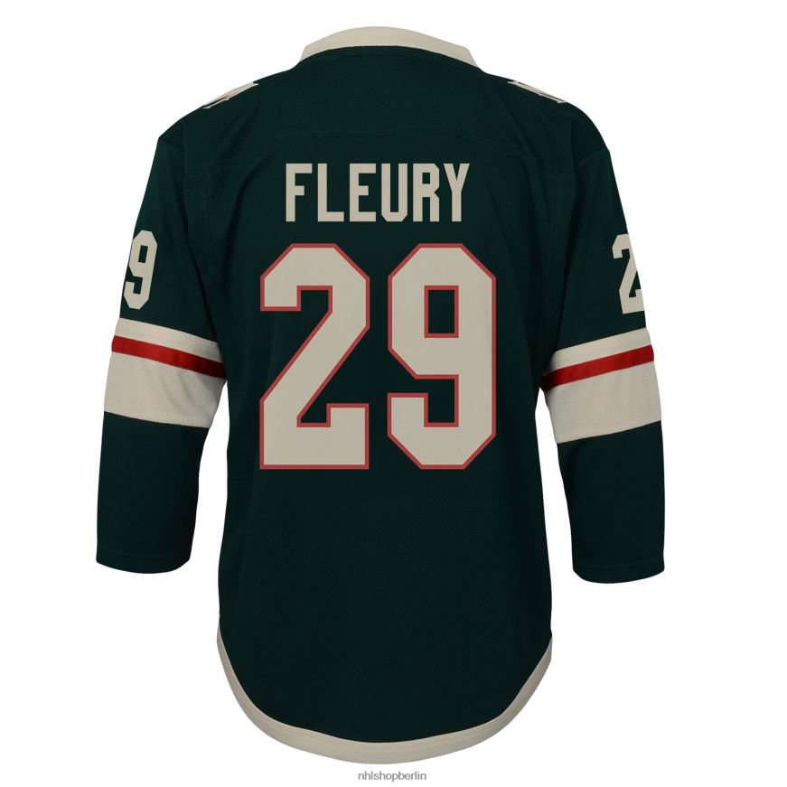 Jugend NHL Minnesota Wild Marc-Andre Fleury Grünes Replika-Spielertrikot Kleidung BF680T351