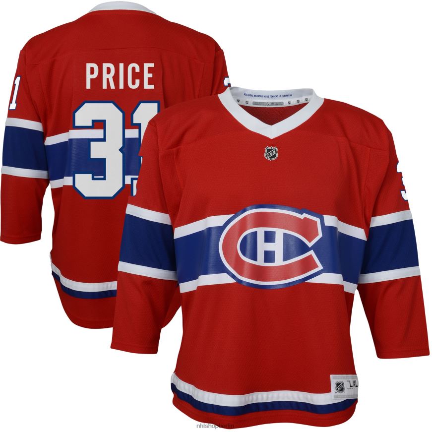 Jugend NHL Montreal Canadiens Carey Price rotes Heim-Replica-Spielertrikot Kleidung BF680T731