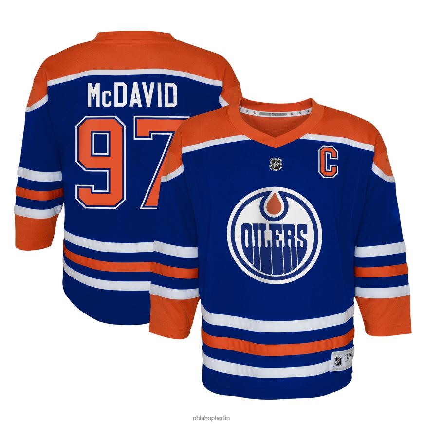 Jugend NHL Nachbildung des Spielertrikots der Edmonton Oilers Connor McDavid Royal Kleidung BF680T68