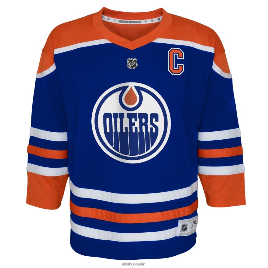 Jugend NHL Nachbildung des Spielertrikots der Edmonton Oilers Connor McDavid Royal Kleidung BF680T68