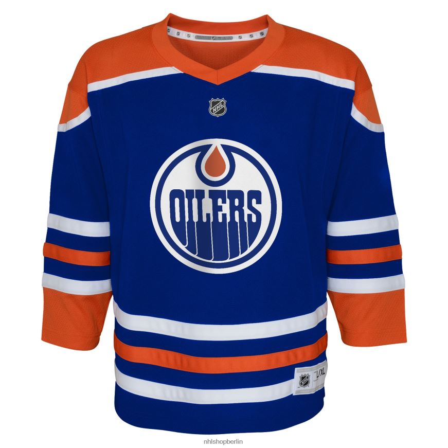 Jugend NHL Nachbildung des individuellen Heimtrikots der Edmonton Oilers Royal Home Kleidung BF680T873