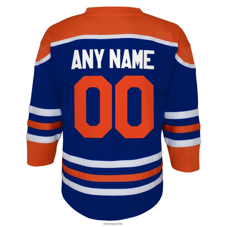 Jugend NHL Nachbildung des individuellen Heimtrikots der Edmonton Oilers Royal Home Kleidung BF680T873