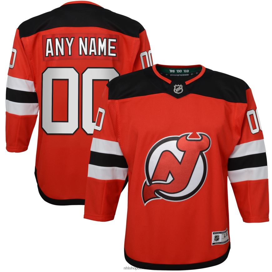 Jugend NHL New Jersey Devils Red Home Premier Custom Trikot Kleidung BF680T244