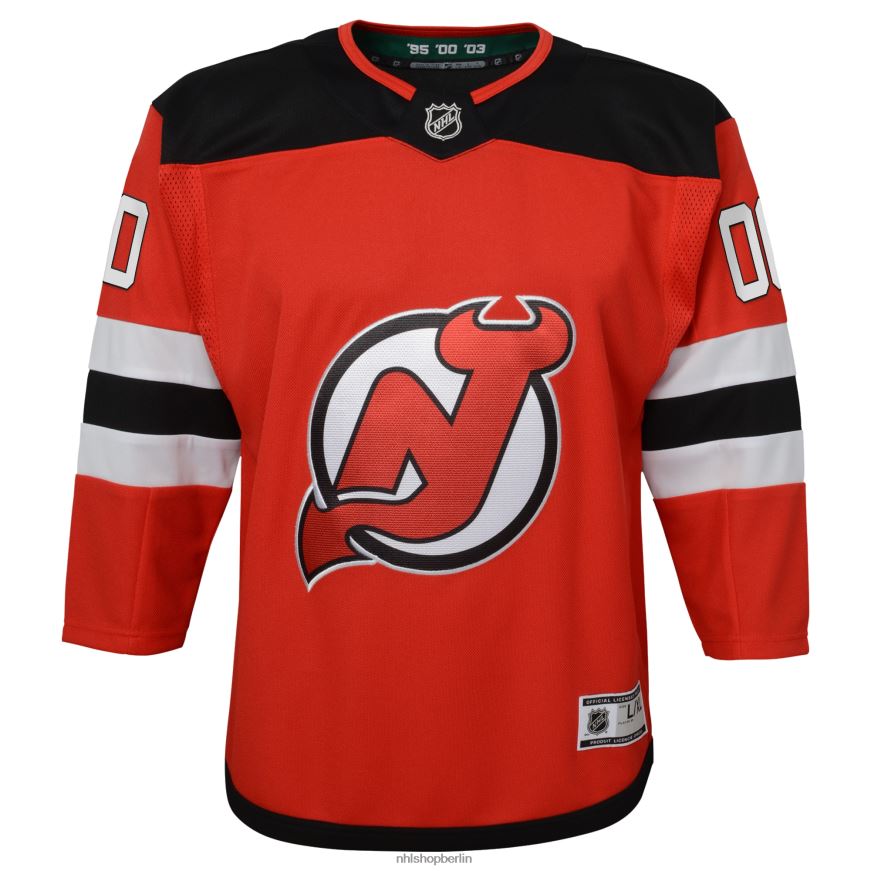 Jugend NHL New Jersey Devils Red Home Premier Custom Trikot Kleidung BF680T244