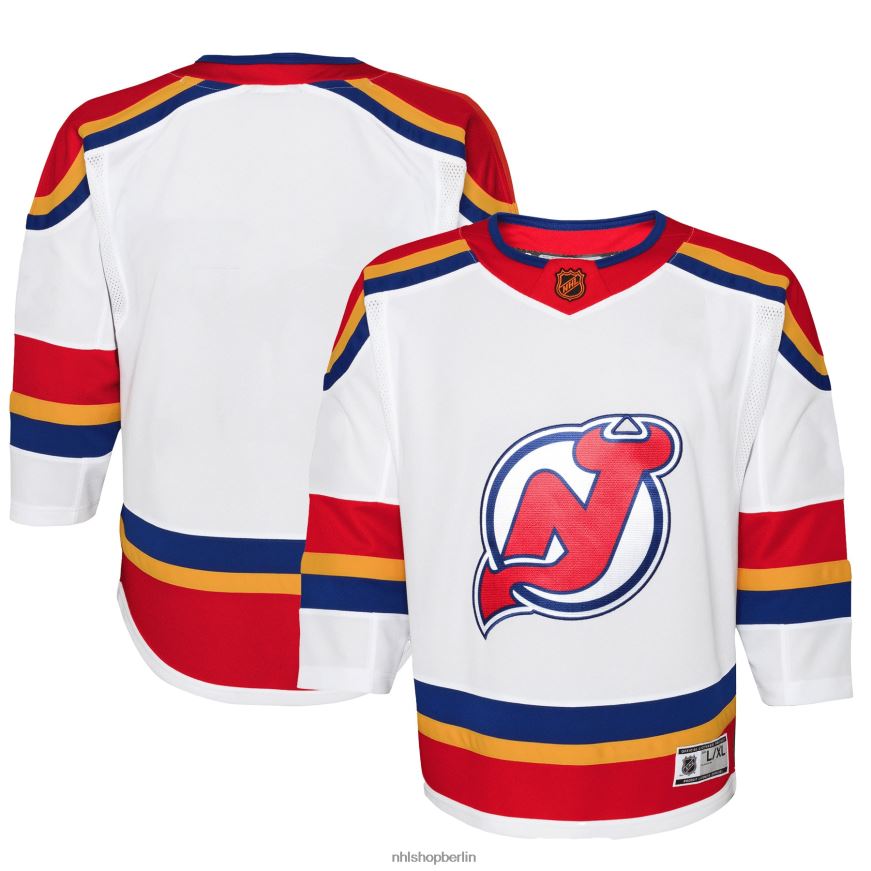 Jugend NHL New Jersey Devils White Special Edition 20 Premier Blanko-Trikot Kleidung BF680T1645