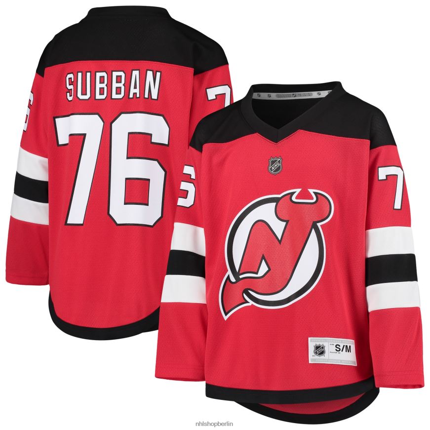 Jugend NHL New Jersey Devils pk Replika-Trikot des Subban-Heimspielers in Rot Kleidung BF680T1628