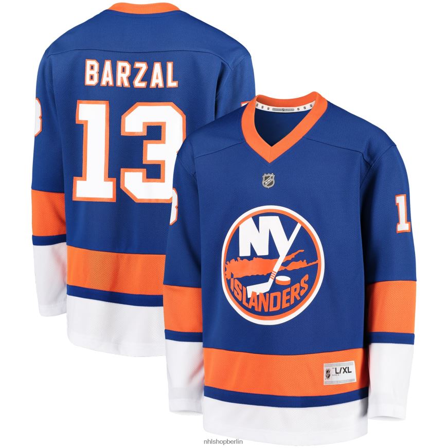 Jugend NHL New York Islanders Mathew Barzal Royal Heimspieler-Replik-Trikot Kleidung BF680T256