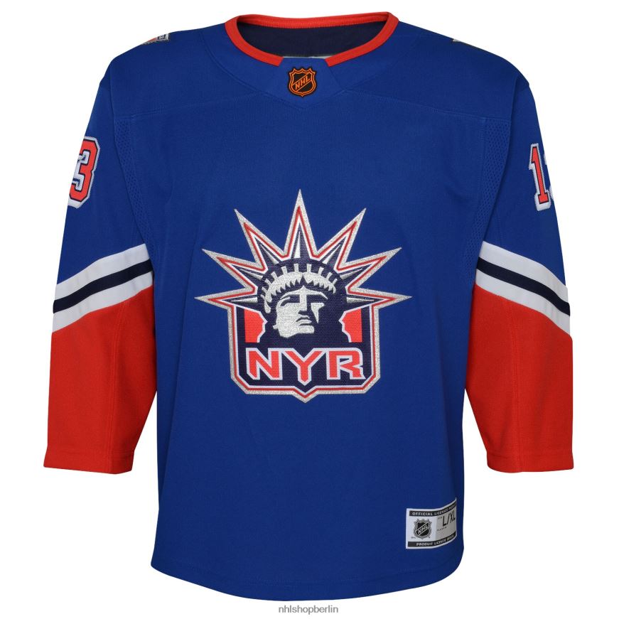 Jugend NHL New York Rangers Alexis Lafreniere Royal Special Edition 20 Premier-Spieler-Trikot Kleidung BF680T1143