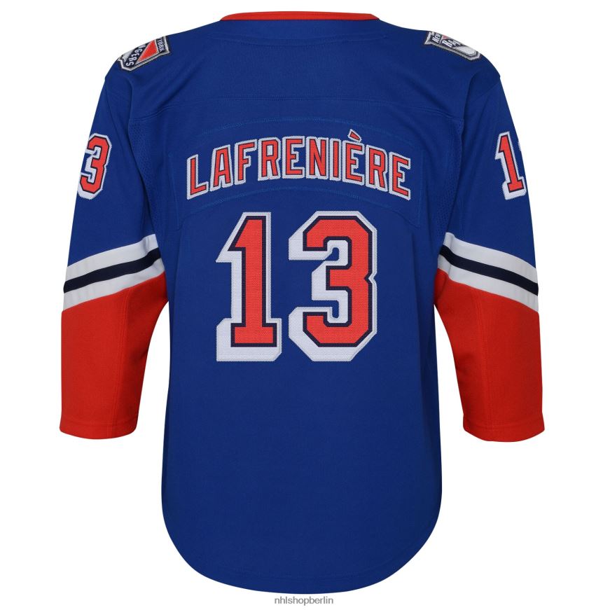 Jugend NHL New York Rangers Alexis Lafreniere Royal Special Edition 20 Premier-Spieler-Trikot Kleidung BF680T1143