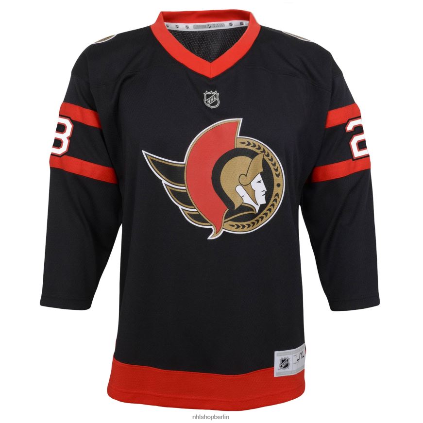 Jugend NHL Ottawa Senators Claude Giroux schwarzes Replika-Spielertrikot Kleidung BF680T801