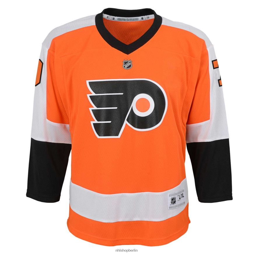 Jugend NHL Philadelphia Flyers Carter Hart Orange Heim-Replik-Spielertrikot Kleidung BF680T678