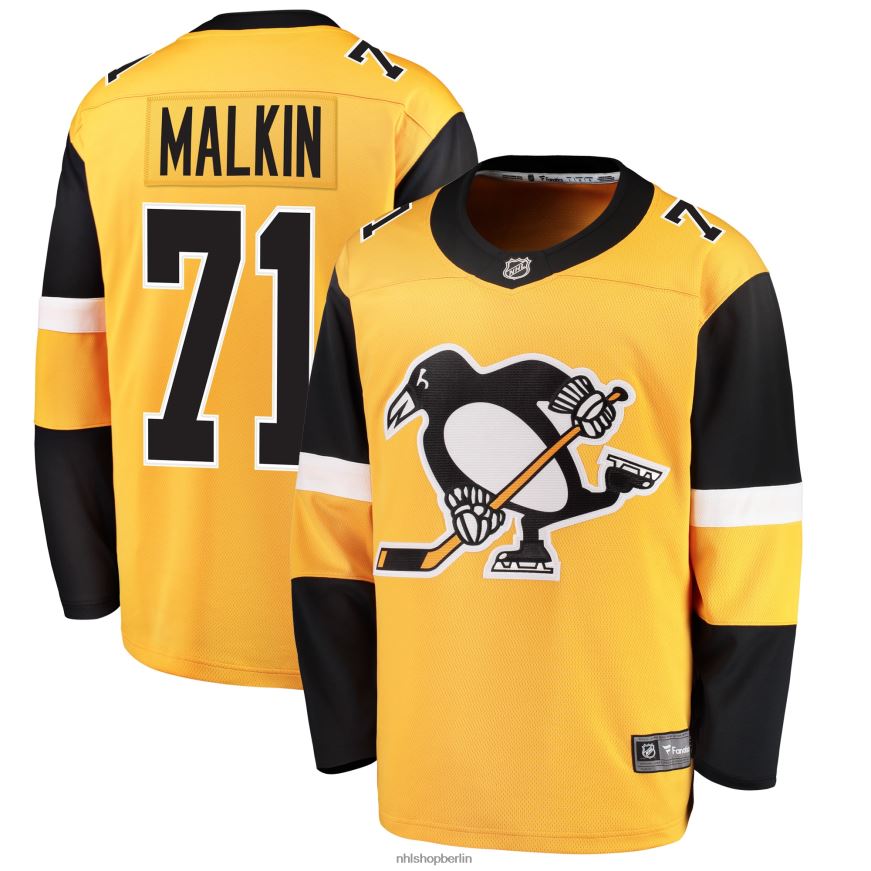 Jugend NHL Pittsburgh Penguins Evgeni Malkin Fanatics Branded Gold Alternative Breakaway Player Trikot Kleidung BF680T943