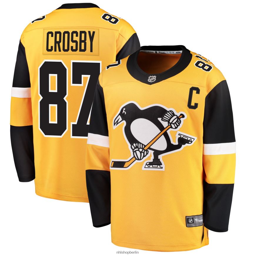 Jugend NHL Pittsburgh Penguins Sidney Crosby Fanatics Branded Gold Alternative Breakaway Player Trikot Kleidung BF680T568