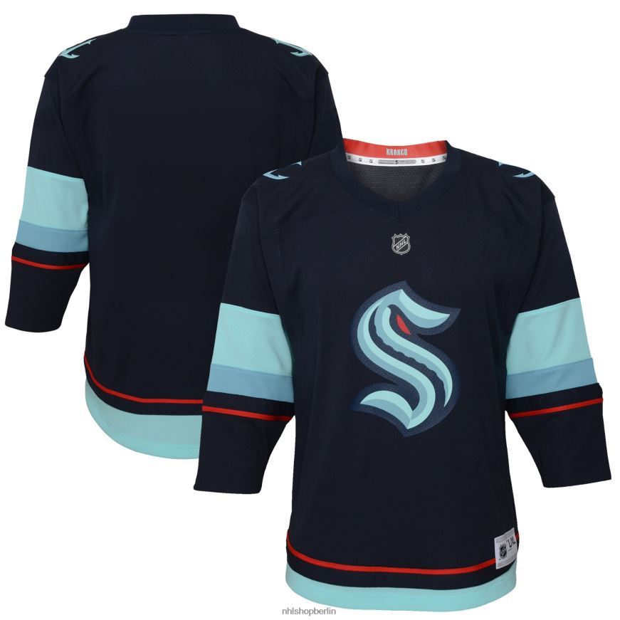 Jugend NHL Replika-Heimtrikot von Seattle Kraken in Marineblau Kleidung BF680T2177