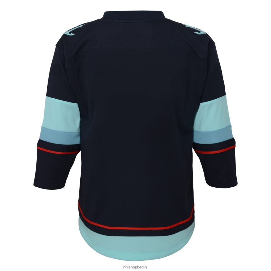 Jugend NHL Replika-Heimtrikot von Seattle Kraken in Marineblau Kleidung BF680T2177